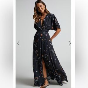 Erenza floral wrap dress